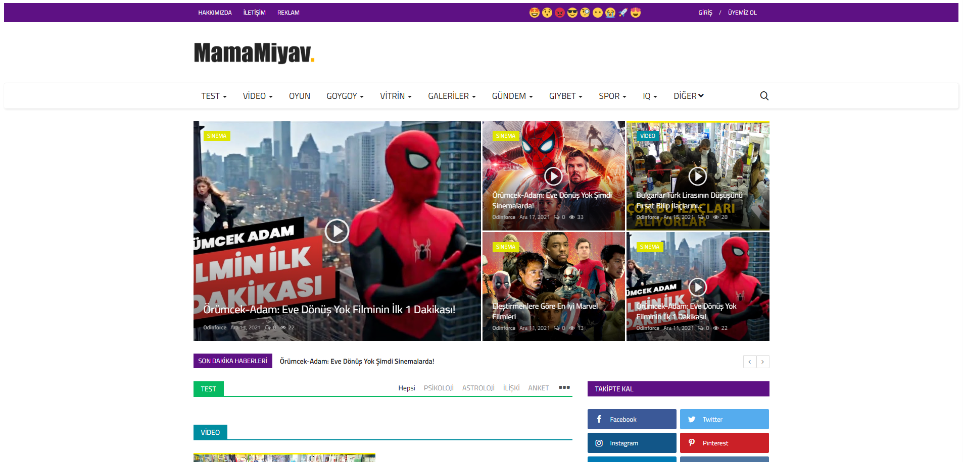 MamaMiyav - Sosyal İçerik Platformu